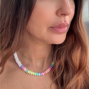 Colorful Beaded Necklace made by me 💕